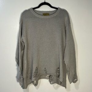 WILDFOX SWEATSHIRT! Distressed but hip!